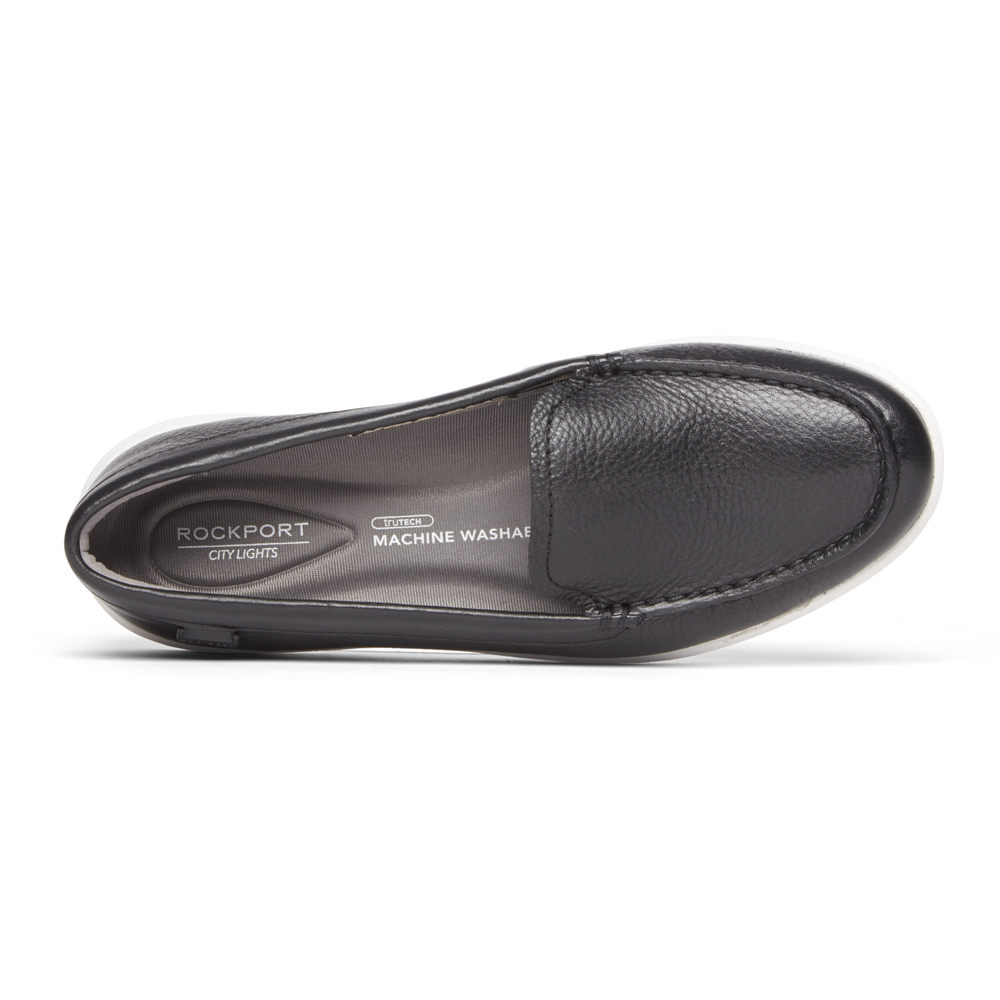 Mocassins Rockport Mulher Pretas - Ayva Washable - 01926SYAV